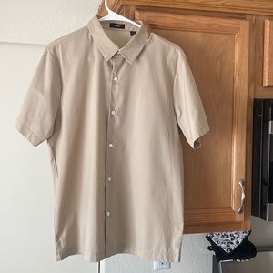 Theory Beige casual Button down short sleeve